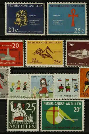 Wysoka jakość Ned. Antillen, Jaarset 1963