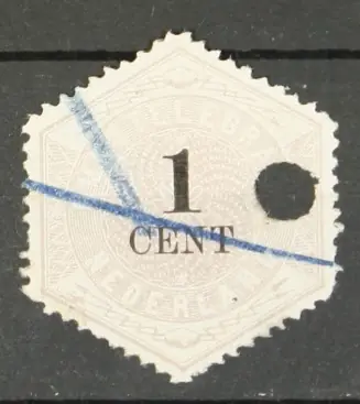 Popularny Nederland Telegramzegel NVPH TG1