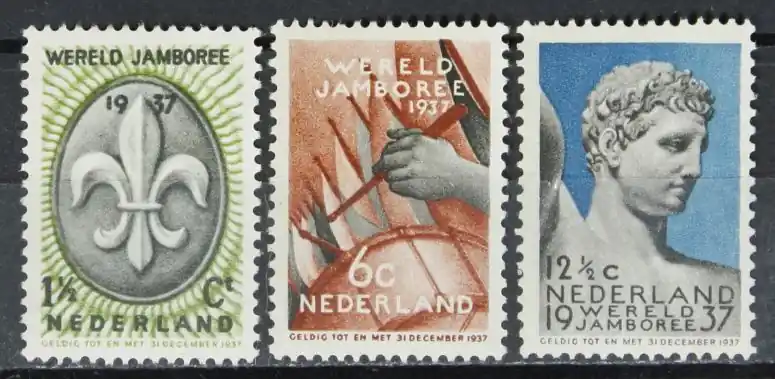 Nederland NVPH 293-295 Autentyczny