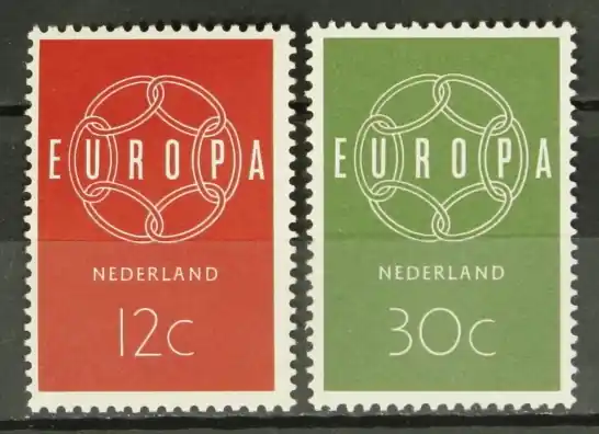 Oryginalny Nederland NVPH 727-728