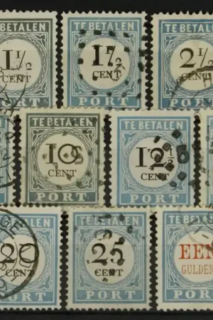Nederland Portzegels 3-12 Darmowa dostawa