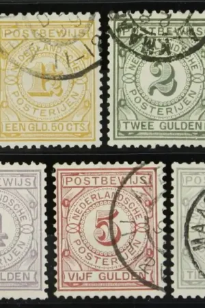 Szybka dostawa Nederland Postbewijszegels NVPH 1-7