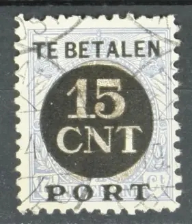 Nederland Postpakket-verrekenzegel NVPH PV 2C Zwrot pieniędzy