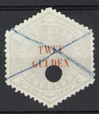 Zwrot pieniędzy Nederland Telegramzegel NVPH TG12