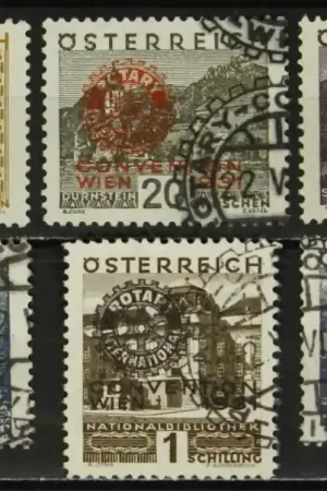 Popularny Oostenrijk Michel 518-523 Rotary