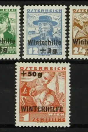 Oryginalny Oostenrijk Michel 613-616