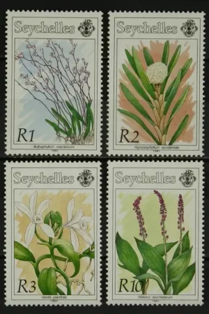 Autentyczny Seychellen Michel 741-744