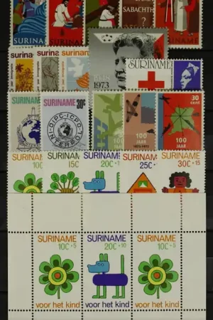 Zwrot pieniędzy Suriname (Kol.), Jaarset 1973