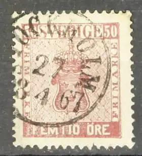 Zweden Michel 12 A Zwrot pieniędzy