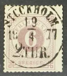 Autentyczny Zweden Michel 20 Aa