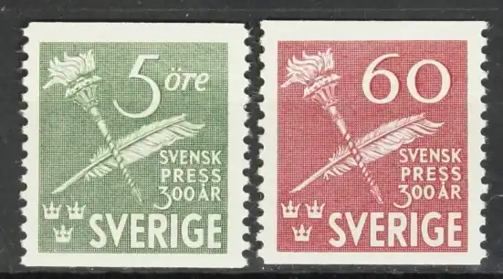 Zweden Michel 312-313 A Tylko dziś