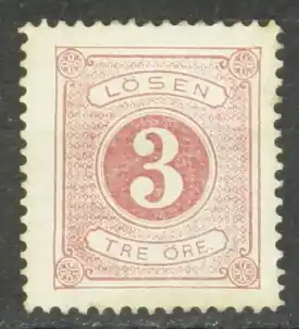 Zweden Portzegel Michel 2A Rabat