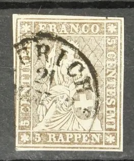 Zwitserland Michel 13 II Nowość