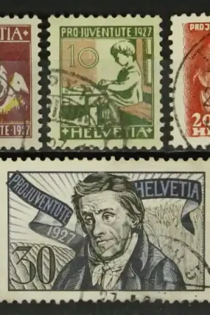 Zwrot pieniędzy Zwitserland Michel 222-225