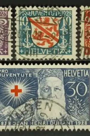 Zwitserland Michel 229-232 Oryginalny