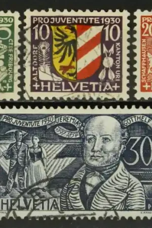 Zwitserland Michel 241-244 Darmowa dostawa