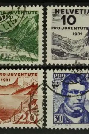 Zwitserland Michel 246-249 Oryginalny