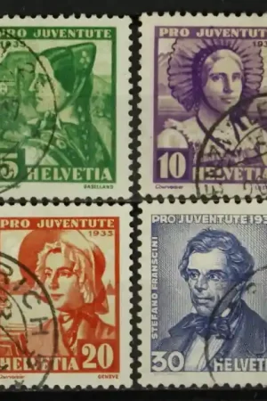 Zwitserland Michel 287-290 Popularny