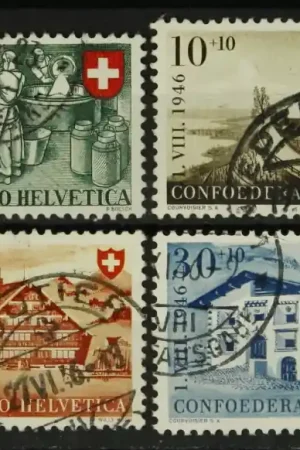 Popularny Zwitserland Michel 471-474