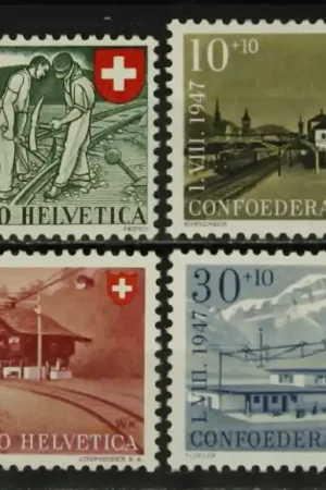 Oryginalny Zwitserland Michel 480-483