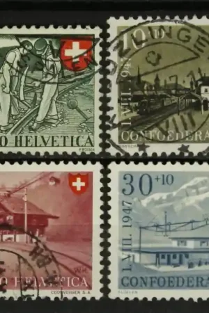 Oryginalny Zwitserland Michel 480-483