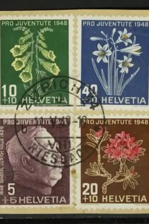 Zwitserland Michel 514-517 Briefstukje Oferta limitowana