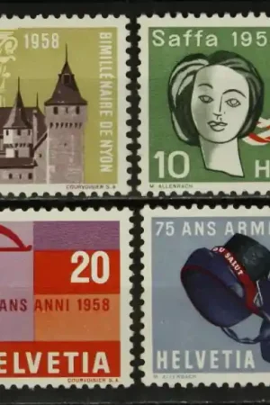 Zwitserland Michel 653-656 Tani