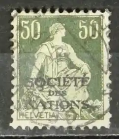 Premium Zwitserland Volkenbond Mi. 9 X