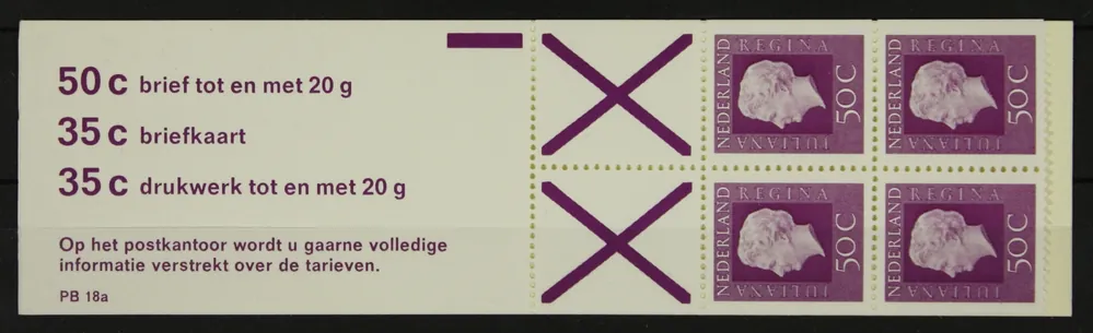 Ekspresowa dostawa Nederland, Boekje 18 a telblok