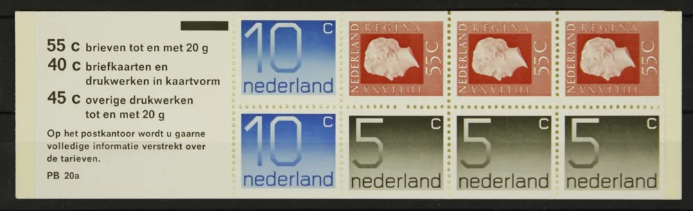 Nederland, Postzegelboekje 20 a Ostatnia szansa
