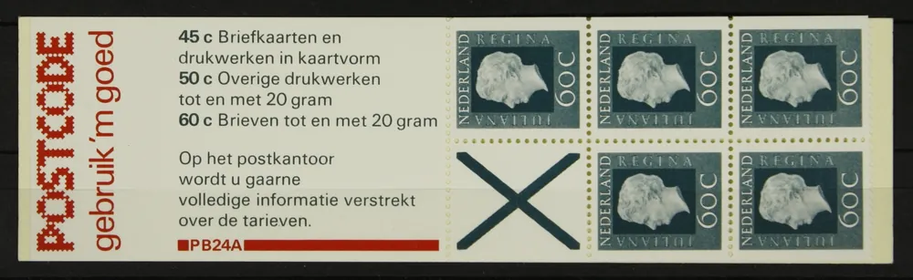 Nederland, Postzegelboekje 24 a Wyprzedaż