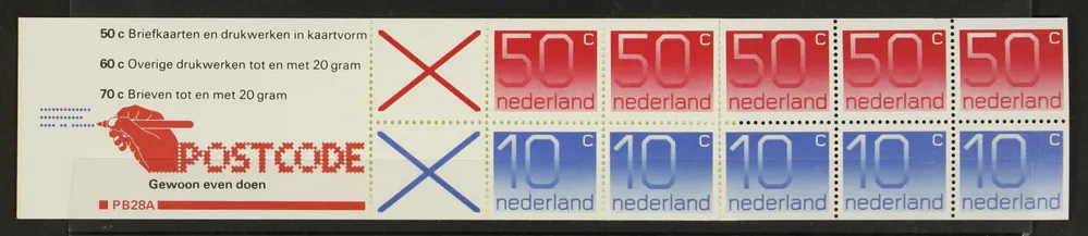 Wyprzedaż Nederland, Postzegelboekje 28 a