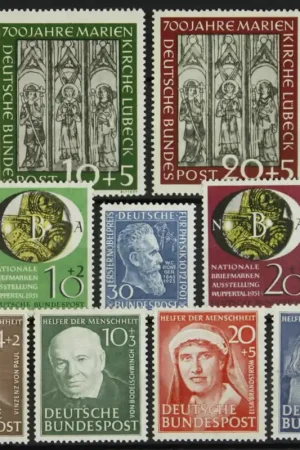 Autentyczny Bondsrep. Duitsland, Jaarset 1951