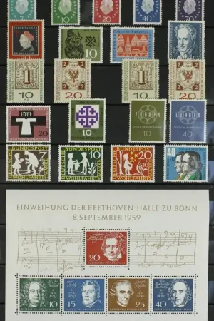 Bondsrep. Duitsland, Jaarset 1959 Oryginalny