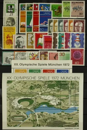 Bondsrep. Duitsland, Jaarset 1972 Darmowa dostawa