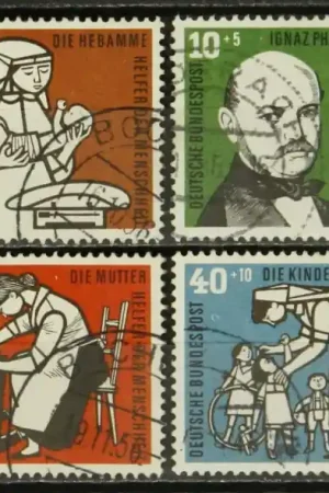 Autentyczny Bondsrep. Duitsland, Michel 243-246