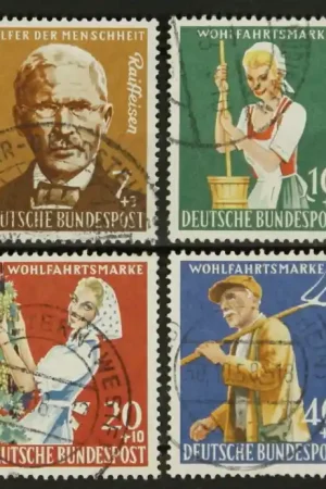 Oryginalny Bondsrep. Duitsland, Michel 297-300