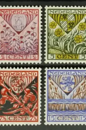 Nederland NVPH 208-211 Autentyczny