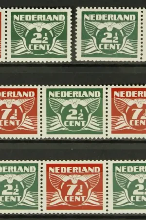Zwrot pieniędzy Nederland NVPH 379a-379d
