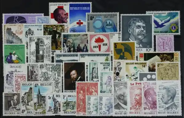 Belgie, Jaarset 1977 Bezpieczna płatność