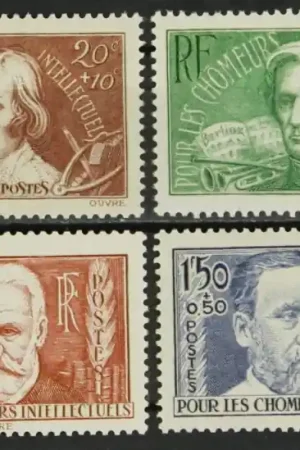 Frankrijk Yvert 330-333 Autentyczny