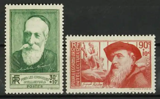 Frankrijk Yvert 343-344 Oryginalny