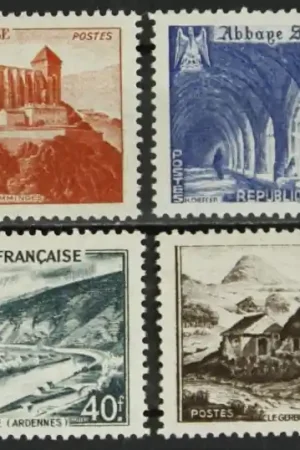 Frankrijk Yvert 841A-843 Darmowa dostawa