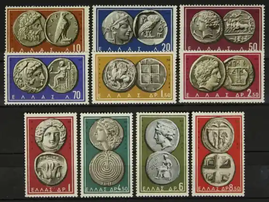 Zwrot pieniędzy Griekenland Michel 696-705