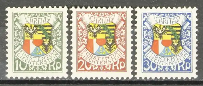 Ekspresowa dostawa Liechtenstein Michel 75-77