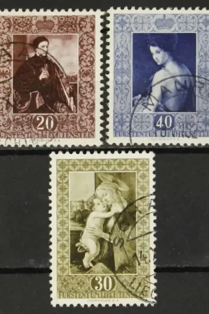 Oryginalny Liechtenstein Michel 306-308