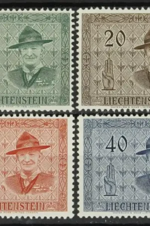 Najlepsza cena Liechtenstein Michel 315-318