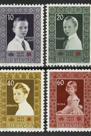 Liechtenstein Michel 338-341 Tylko dziś