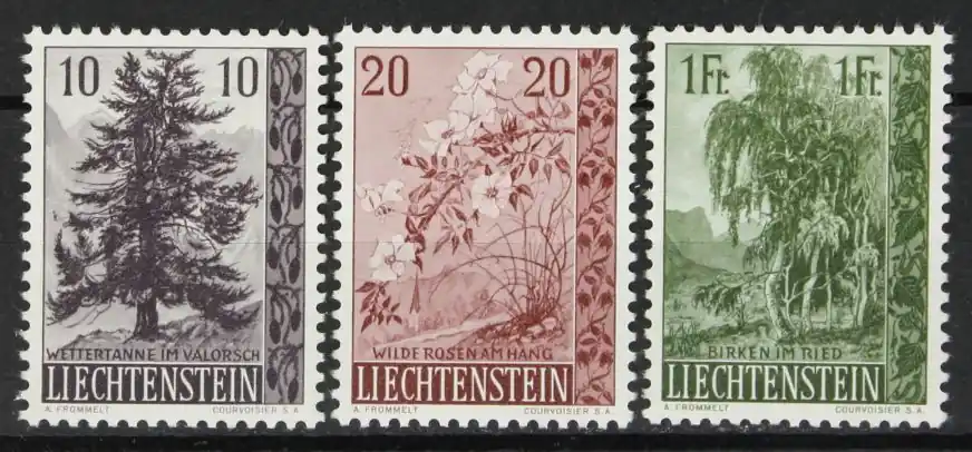 Liechtenstein Michel 357-359 Premium