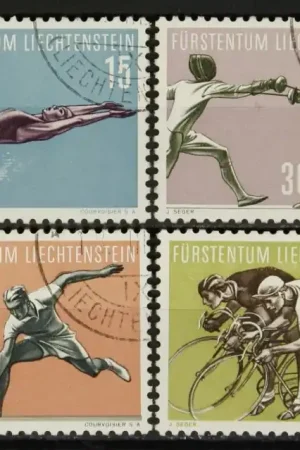 Oryginalny Liechtenstein Michel 365-368